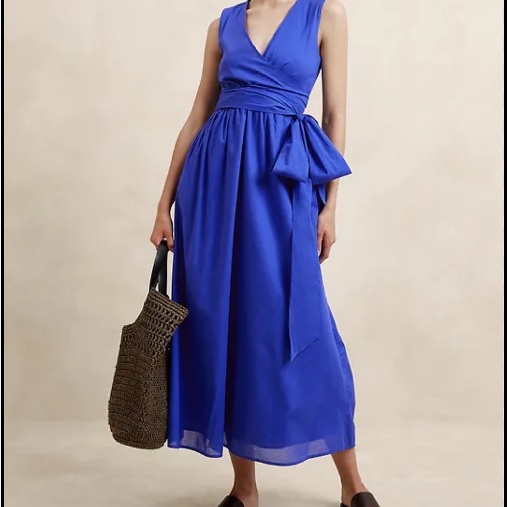 NWOT Banana Republic Voile Wrap Maxi dress